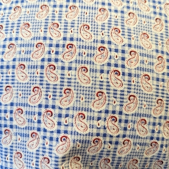 ZINGAL Riche paisley print button front shirt large - Picture 5 of 10